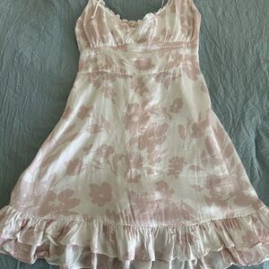 Floral Pink Mini Dress